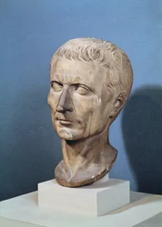 Büste von Julius Caesar (100-44 v. Chr.) (Marmor)